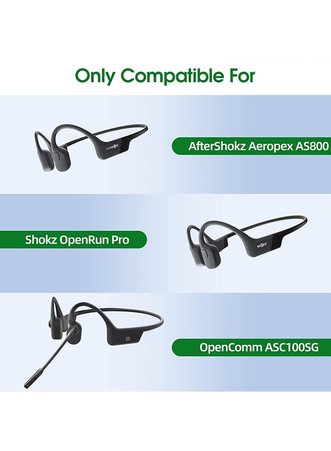 دبليو أف أف أو عبوة من 2 - كابل شحن مغناطيسي بطول 3.3 قدم / 6 قدم لسماعات Aftershokz Aeropex AS800 و Shokz OpenRun و Pro و Mini و OpenComm لاستبدال كابل الشحن، كابل شاحن USB بالمغناطيس لتوصيل العظم - أزرق - Image 3